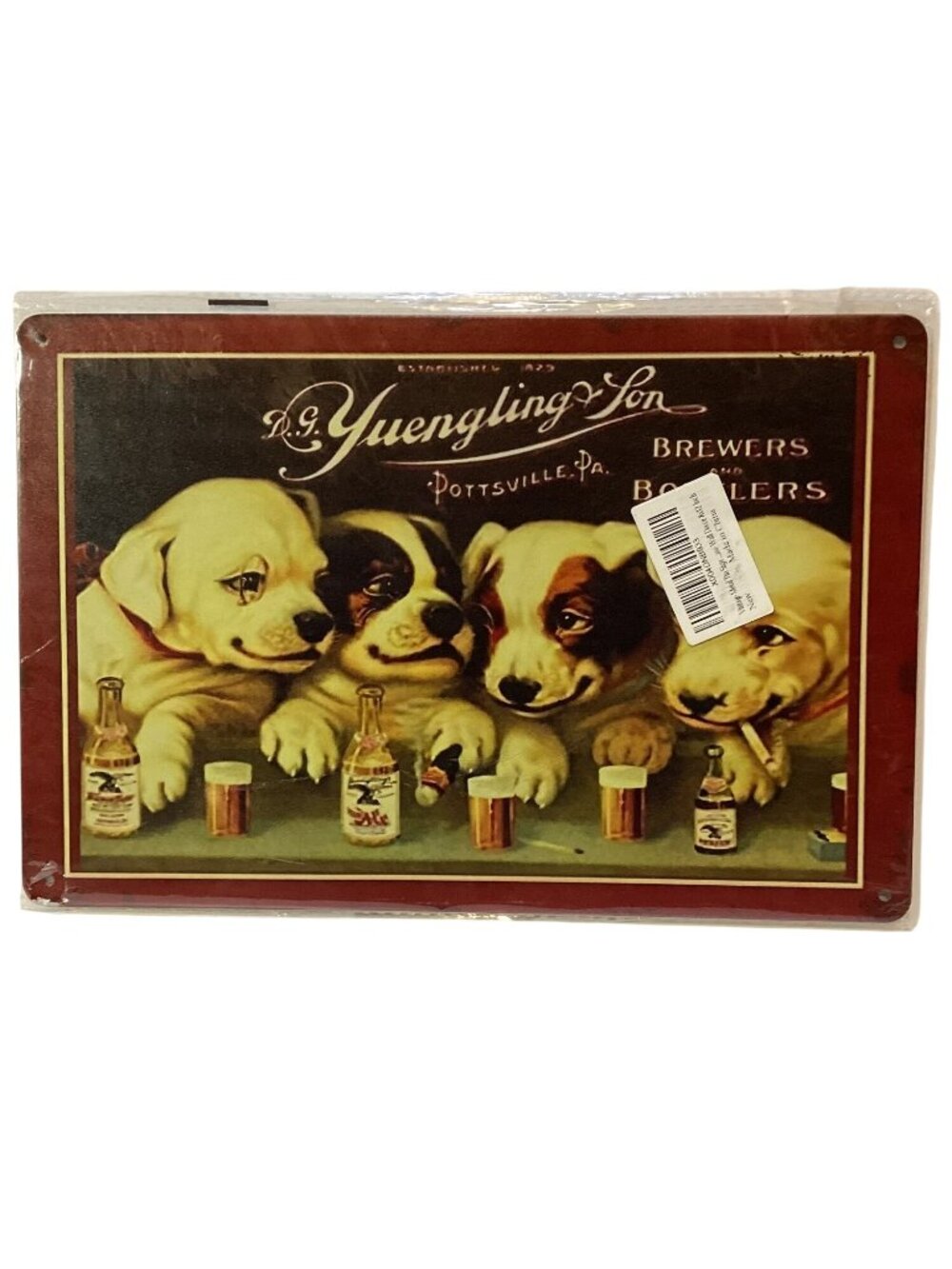 D G Yuengling & Son 12X8 Golden Era Retro Distressed Tin Sign Mult Color NEW